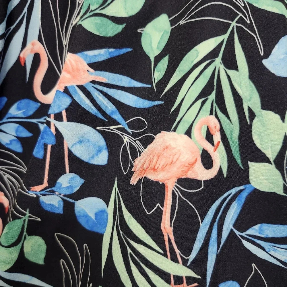 Sonoma men's swim trunk size XXL novelty prints flamingo new with tags - Picture 4 of 7